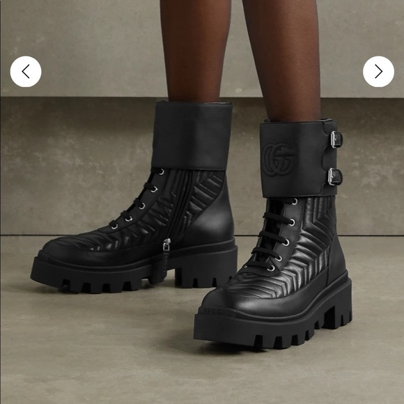 Gucci quilted leather ankle boots - Picture 4 of 4